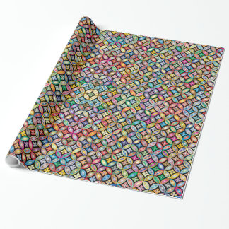 Papier Cadeau Art Nouveau coloré Floral