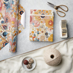 Papier Cadeau Art Nouveau Style Art Nouveau Art fin peinture flo