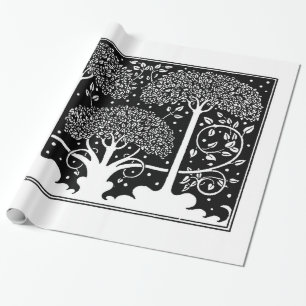 Papier Cadeau Art Nouveau Tree Beardsley Motif