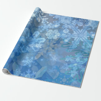 Papier Cadeau Art numérique de tempête de flocon de neige