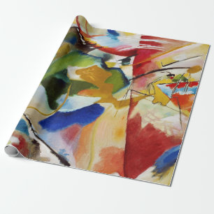 Papier Cadeau Art peinture design motif papier enveloppement