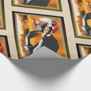 Papier Cadeau Art pop afrocentrique 