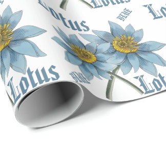 Papier Cadeau Art spirituel personnalisé Fleur de Lotus Nénuphar