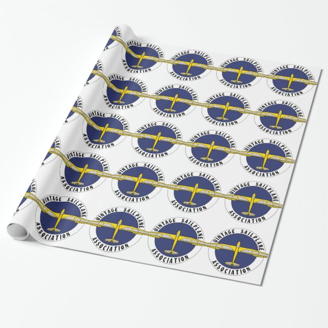 Papier Cadeau Articles vintages d'association de planeur (Déroulé)