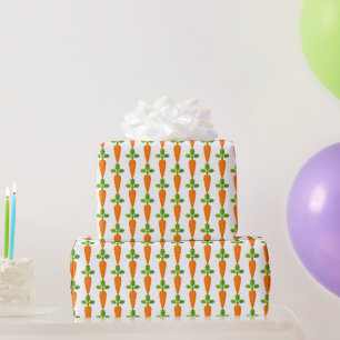 Papier Cadeau Artisanat Motif de carottes ou cadeau