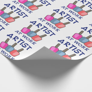 Papier Cadeau Artiste au travail