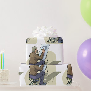 Papier Cadeau Artiste Au Travail