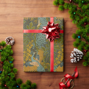 Papier Cadeau Arts and Crafts Walter Crane Motif Paon