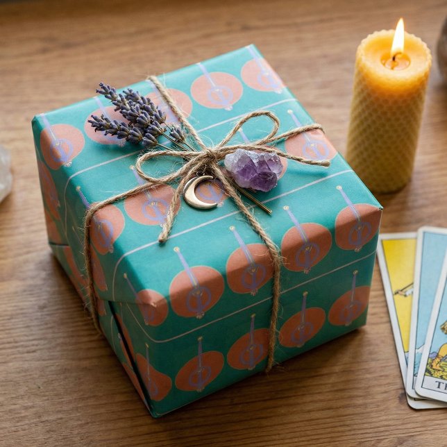 Papier Cadeau As de glaives (Créateur téléchargé)