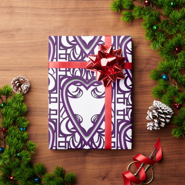 Papier Cadeau as des coeurs (Cadeau de vacances)