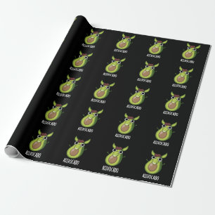 Papier Cadeau Ass-vocado Funny Avocado Pun fond sombre