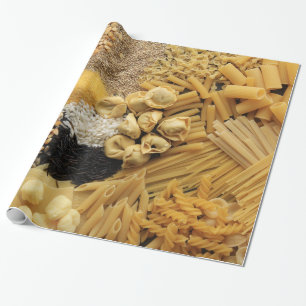 Papier Cadeau Assortiment savoureux des pâtes et des grains pou