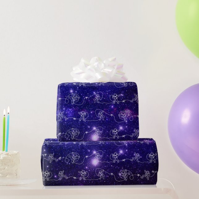 Papier Cadeau Astronaut (Cadeaux de fête)