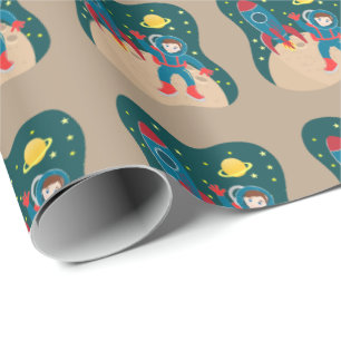 Papier Cadeau Astronaute