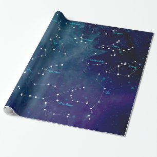 Papier Cadeau Astronomie de la carte du ciel