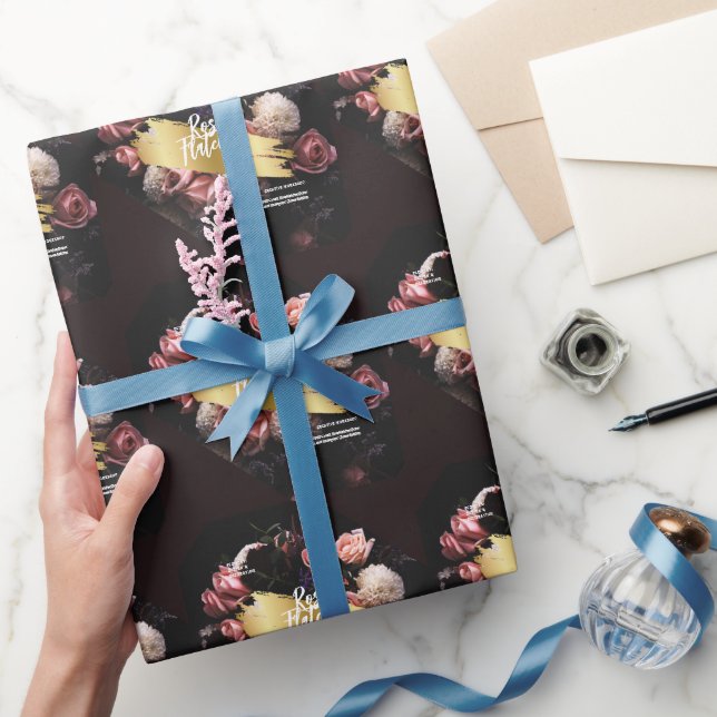 Papier Cadeau Atelier de fleurs Black Gold (Cadeaux)