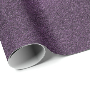 Papier Cadeau Aubergine pourpre ultra-violette minimale de mauve