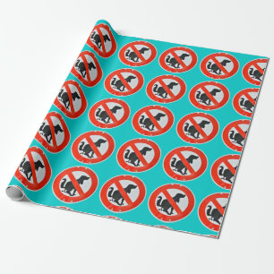 Papier Cadeau Aucun signe de Poo de dunette de chien