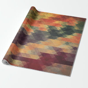Papier Cadeau Audacieuses géométriques couleurs portées rétr