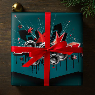 Papier Cadeau Audio haut-parleurs musicaux