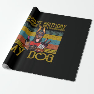 Papier Cadeau August Birthday With My Doberman Pinscher Dog 2020