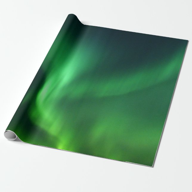 Papier Cadeau Aurora Borealis Northern Lights Alaska Sky (Déroulé)