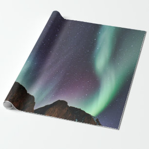 Papier Cadeau Aurora Borealis Northern Lights Alaska Sky