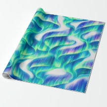 Aurore Boréale Motif Abstrait