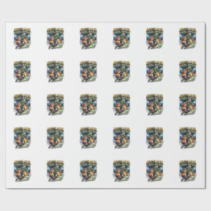 Papier Cadeau Australie Mode Objectif Squelette Buteur Nations T