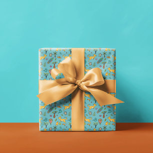 Papier Cadeau Australie Motif à thème Turquoise vert
