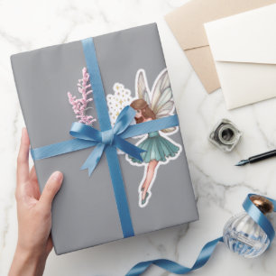 Papier Cadeau Autocollant de fée magique fantaisiste