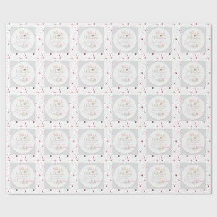 Papier Cadeau Autocollant / Étiquette de bienvenue pour bébé dou