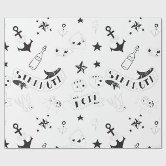 Papier Cadeau Autocollants Tattoo Flash Hope