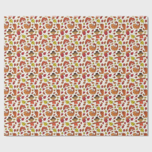 Papier Cadeau automne automne  (Plat)