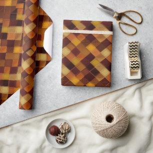 Papier Cadeau Automne Automne Jacquard moderne Motif No16