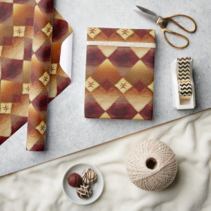 Papier Cadeau Automne Automne Jacquard moderne Motif No2