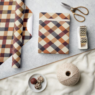 Papier Cadeau Automne Automne Jacquard moderne Motif No3