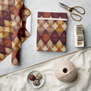 Papier Cadeau Automne Automne Jacquard moderne Motif No4