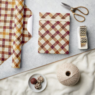 Papier Cadeau Automne Automne Jacquard moderne Motif No7