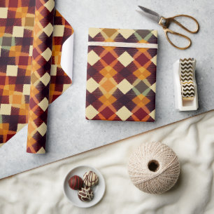 Papier Cadeau Automne Automne Jacquard moderne Motif No8