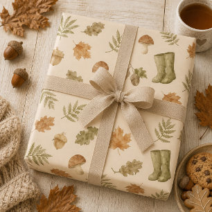 Papier Cadeau Automne chaleureux et cosy