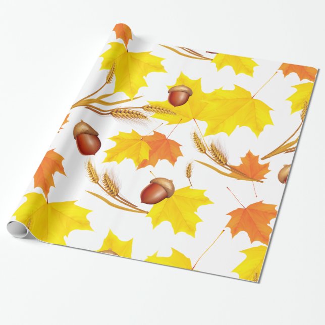 Papier Cadeau Automne d'or (Déroulé)