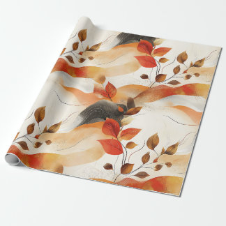 Papier Cadeau Automne Elegance Motif sans faille