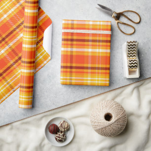 Papier Cadeau Automne Plaid