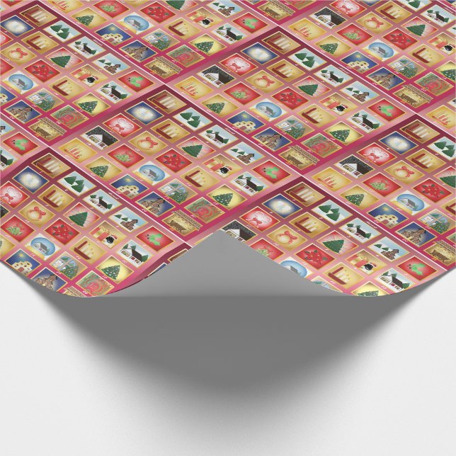 Papier Cadeau Avent de Noël (Coin)