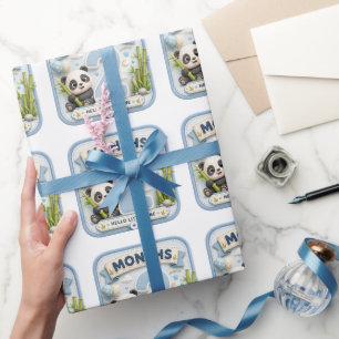 Papier Cadeau Aventure mondiale des étapes importantes de bébé d