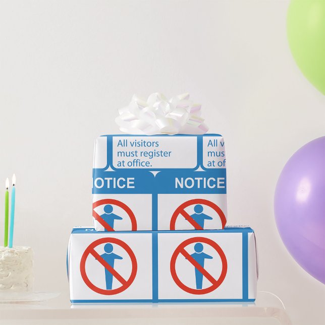 Papier Cadeau Avertir tous les visiteurs (Créateur téléchargé)