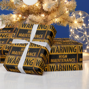 Papier Cadeau AVERTISSEMENT Danger de maintenance élevé Signal d