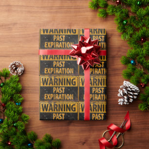 Papier Cadeau AVERTISSEMENT Date d'expiration dépassée - Panneau
