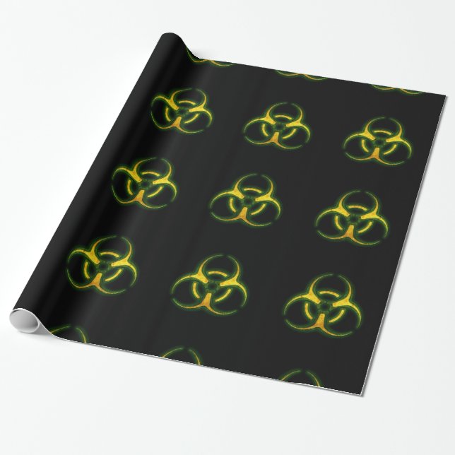Papier Cadeau Avertissement de zombi de Biohazard (Déroulé)